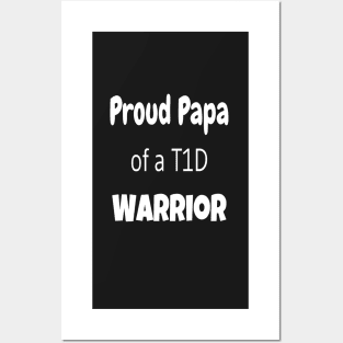 Proud Papa - White Text Posters and Art